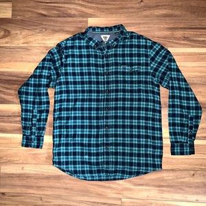 Vissla Central Coast Flannel Dark Jade